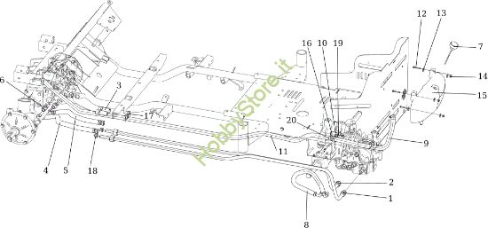 Picture of Circuito idraulico TUAREG 92 4x4 EVO Cat.2015 Trattorino