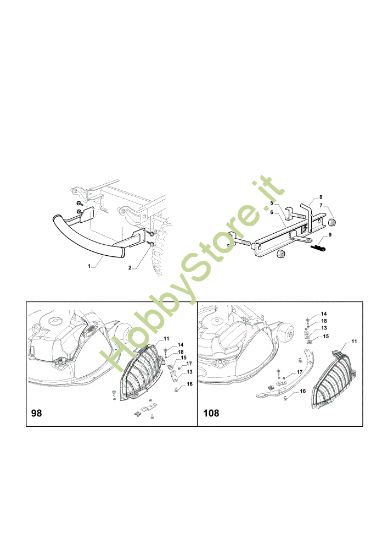 Picture of Accessori a richiesta EF 98L/14,5 K H Cat. 2015 Trattorino