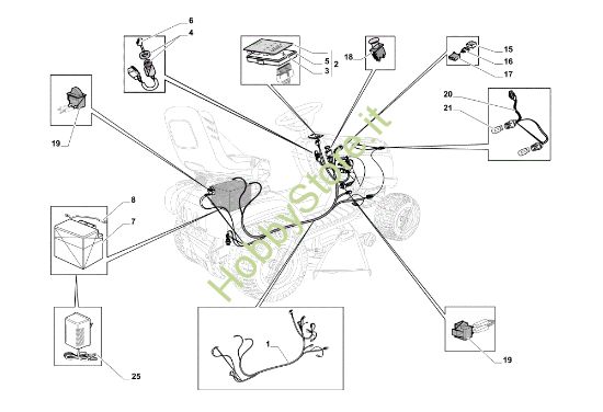 Picture of Impianto elettrico EF 108L/18,5 H Cat. 2015 Trattorino
