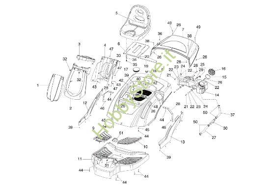 Picture of Carrozzeria ZEPHYR 72/12,5 K H (3in1) Trattorino