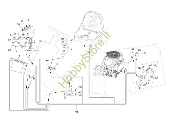 Picture of Impianto elettrico ZEPHYR 72/12,5 K H (3in1) Trattorino