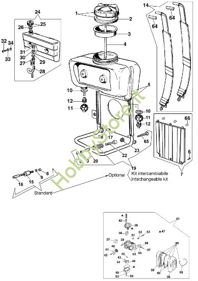 Picture of Gruppo serbatoio e carburatore AT 2080 Atomizzatore