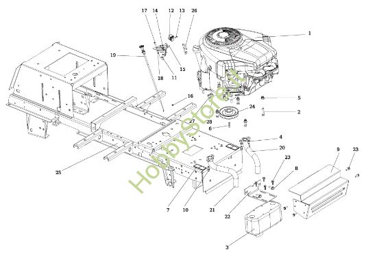 Picture of Motore EF 106/18 H Cat. 2015 Trattorino
