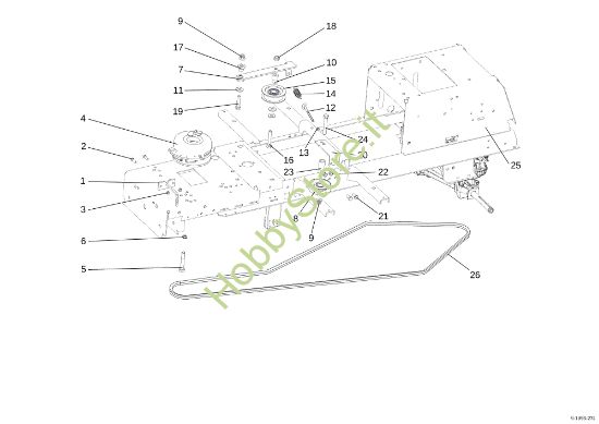 Picture of Frizione elettromagnetica EF 107 L/17,5 H Cat. 2015 Trattorino