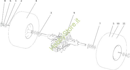 Picture of Assale posteriore TONKAWA (B&S) 110 4x4 Cat. 2015 Trattorino