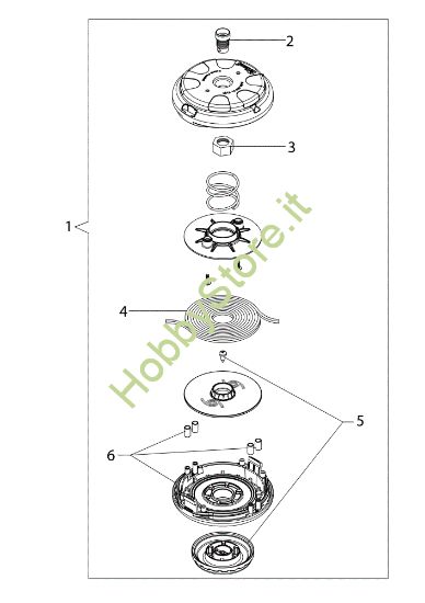 Picture of Esploso (Testina "Speed&Go") DS 2700 S (Ø 26) Decespugliatore