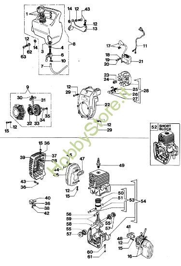 Picture of Avviamento e motore PA 1030 Motopompa