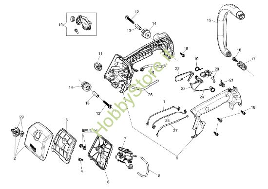 Picture of Impugnatura MTT 2500 Motosega