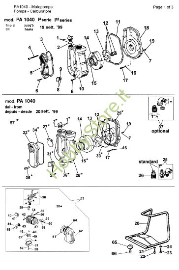 Picture of Pompa carburatore PA 1040 Motopompa