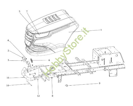 Picture of Cofano (2/2) EF 92/13H Cat.2016 Trattorino
