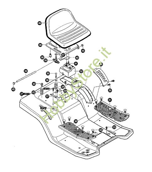 Picture of Telaio posteriore (2/2) GRAND PRIX 12.5 - (1°Sr.) Trattorino - 1ª serie (Fino a Settembre 98)
