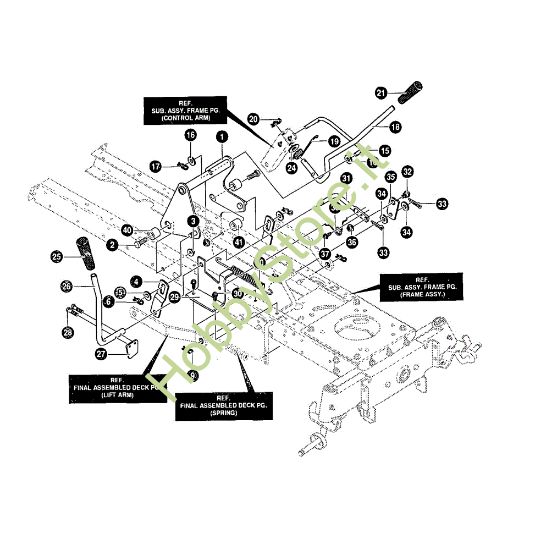 Picture of Gruppo sospensione GRAND PRIX 12.5 - (1°Sr.) Trattorino - 1ª serie (Fino a Settembre 98)