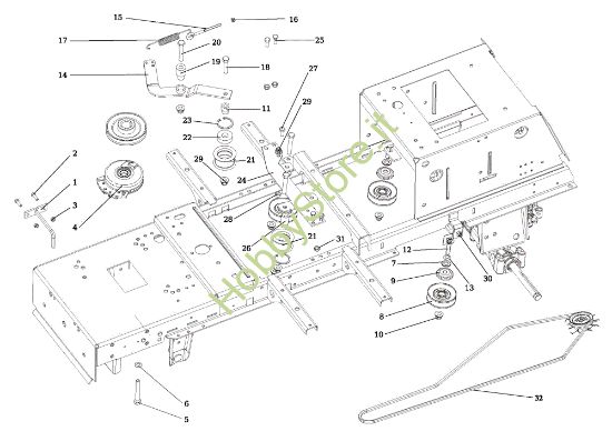 Picture of Frizione EF 124/24 KH (K2400AVD V-Twin) Cat. 2016 Trattorino
