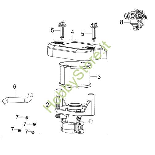Picture of Filtro aria (da 05/17) EF 124/24 KH (K2400AVD V-Twin) Cat. 2016 Trattorino