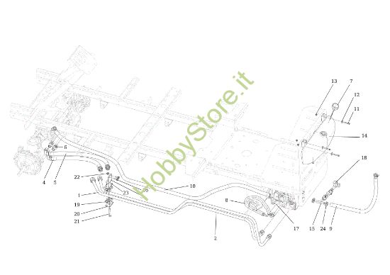 Picture of Impianto idraulico TONKAWA (B&S) 110 4x4 Cat. 2016 Trattorino