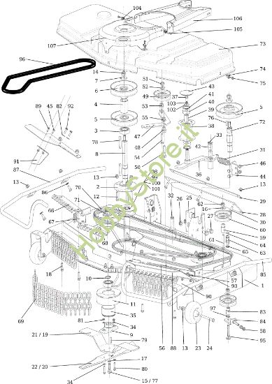 Picture of Piatto di taglio 110 cm TONKAWA (B&S) Cat. 2016 Trattorino