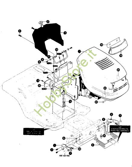 Picture of Gruppo telaio anteriore GRAND PRIX 12.5 - (2°Sr.) Trattorino - 2ª serie (Da Ottobre 98)