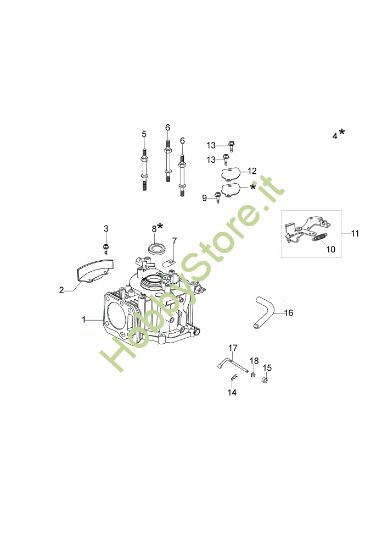 Picture of Cilindro e basamento LR 44 PK COMFORT (K600 - AUTOCHOCKE) Rasaerba