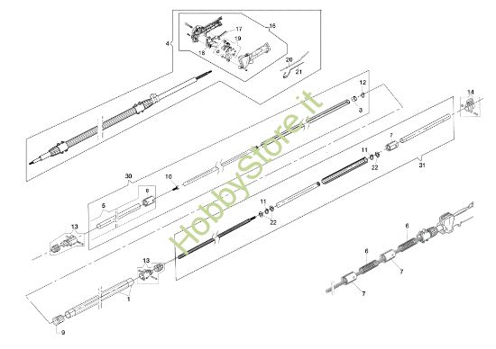 Picture of Asta (Trasmissione) PTX 2710 Potatore