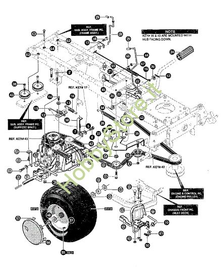 Picture of Gruppo trazione GRAND PRIX 15.5 - (1°Sr.) Trattorino - 1ª serie (Fino a Settembre 98)
