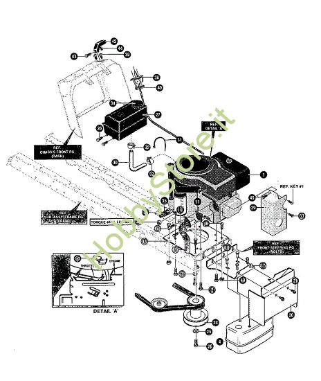 Picture of Gruppo motore GRAND PRIX 15.5 - (1°Sr.) Trattorino - 1ª serie (Fino a Settembre 98)