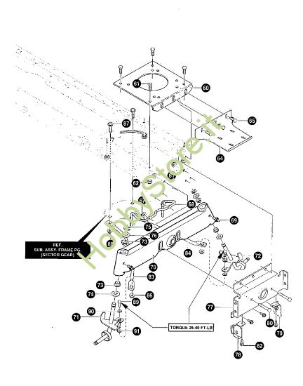 Picture of Gruppo telaio (2/2) GRAND PRIX 15.5 - (2°Sr.) Trattorino - 2ª serie (Da Ottobre 98)