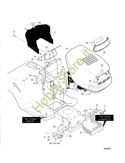 Picture of Telaio e cofano FORMULA 12.5 Trattorino
