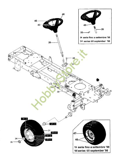 Picture of Gruppo sterzo FORMULA 12.5 Trattorino