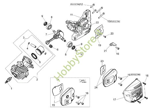 Picture of Motore MTT 3600 Motosega