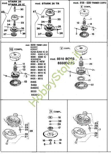 Picture of Testine nylon 8510 BOSS Decespugliatore