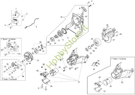Picture of Avviamento e frizione Unità motore DS 2400 D (Ø 24/26)
