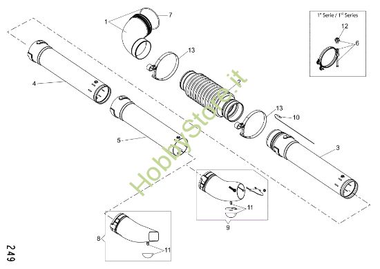 Picture of Tubo prolunga D.80 SA 9000 Soffiatore