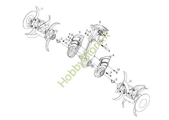 Picture of Telaio MZ 2097 RKS (K800 HC) Motozappa