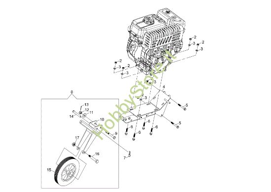 Picture of Ruotino MZ 2097 RKS (K800 HC) Motozappa