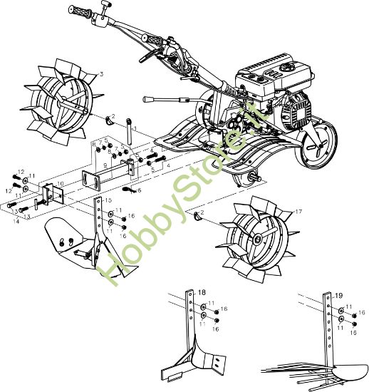 Picture of Optional MZ 2097 RKS (K800 HC) Motozappa