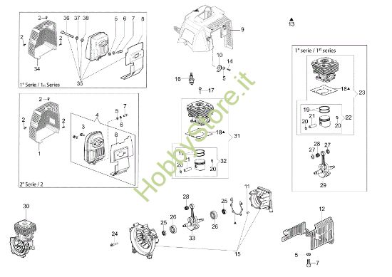 Picture of Motore STARK 4410 S Decespugliatore