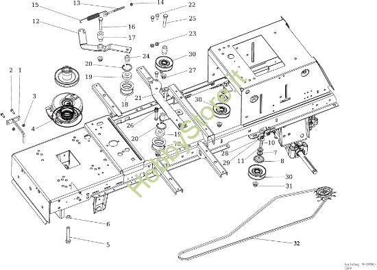 Picture of Puleggia (frizione) EF 106/24 KH 4X4 (K2400AVD V-twin) Cat. 2017 Trattorino