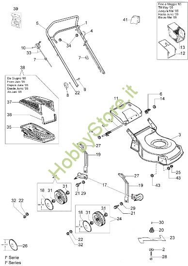 Picture of Esploso LR 48 PBX Rasaerba