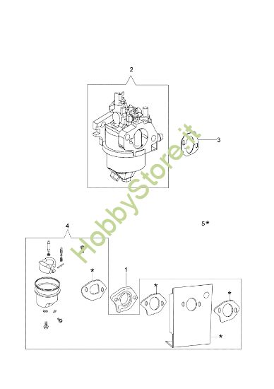 Picture of Carburatore LR 48 PK COMFORT SD (K 600 AUTOCHOCKE) Rasaerba