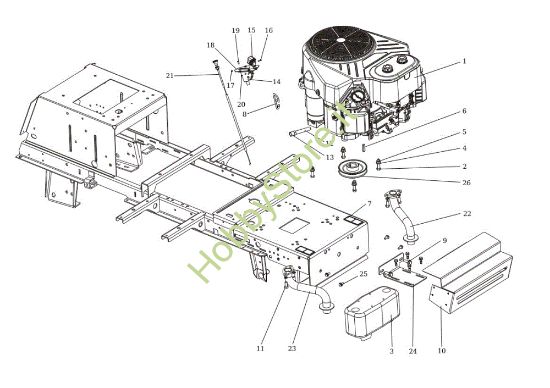 Picture of Motore EF 124/22 H Cat. 2017 Trattorino