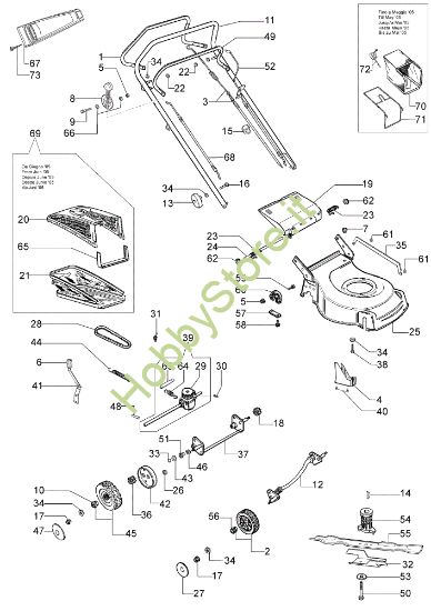 Picture of Esploso completo LR 48 TAS Rasaerba
