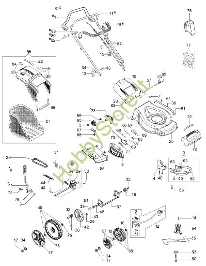 Picture of Esploso LR 53 THX ALLROAD PLUS 4 (2018) Rasaerba