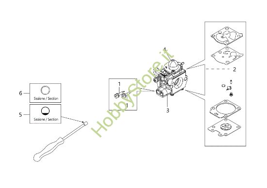Picture of Carburatore WT-1099 DS 4000 T Decespugliatore