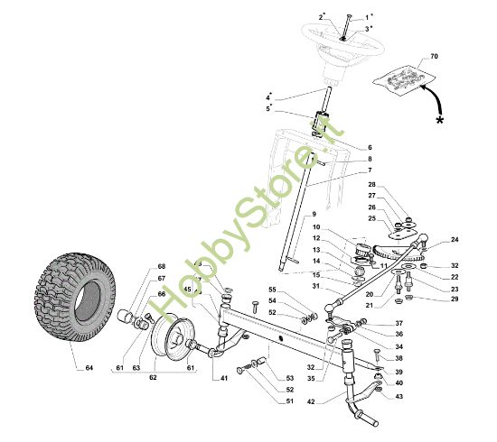 Picture of Sterzo EF 108L/18,5 H Cat. 2018 Trattorino