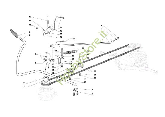 Picture of Comando freno e comando cambio EF 108L/18,5 H Cat. 2018 Trattorino