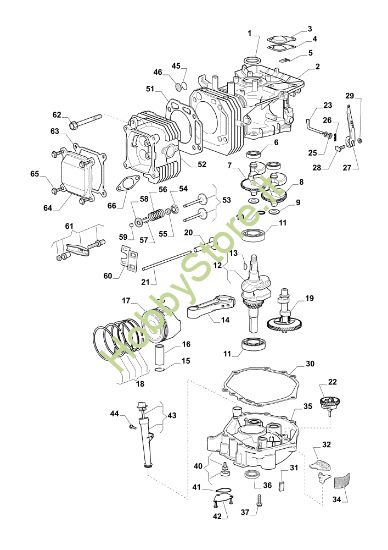 Picture of Gruppo motore EF 84/14,5 K H Cat. 2018 Trattorino