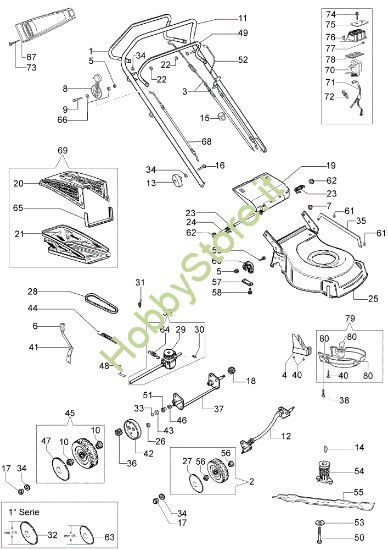 Picture of Esploso (Da giugno '07) LR 53 TBXE Rasaerba