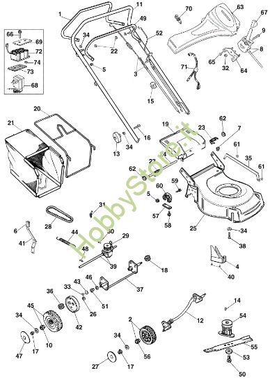 Picture of Esploso completo (Fino a febbraio '02) LR 53 TBXE Rasaerba