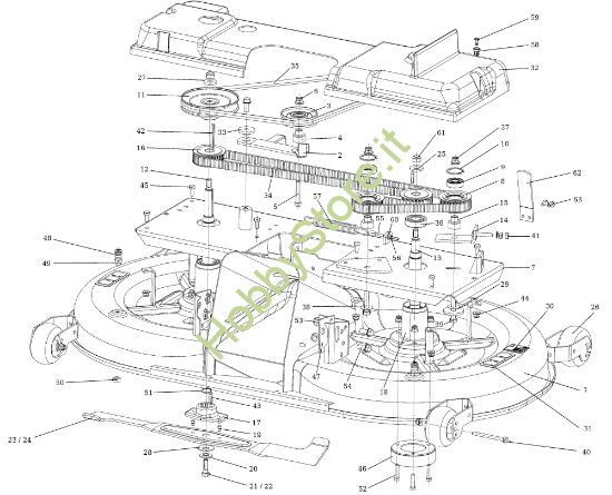 Picture of Piatto di taglio (1/2) EF 124/22 HP Cat. 2019 Trattorino