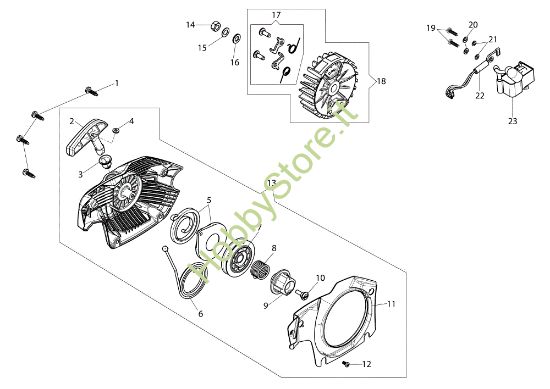 Picture of Avviamento MT 4110 (Euro 2) Motosega